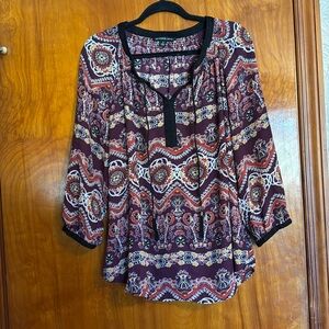Zac & Rachel Multicolor Bohemian Blouse
